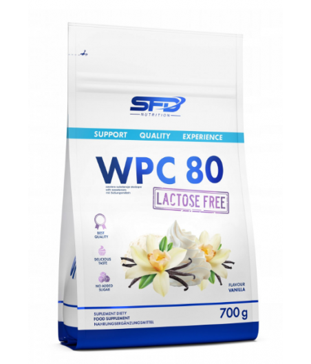 SFD Nutrition WPC 80 LACTOSE FREE, vanilla - 700 g