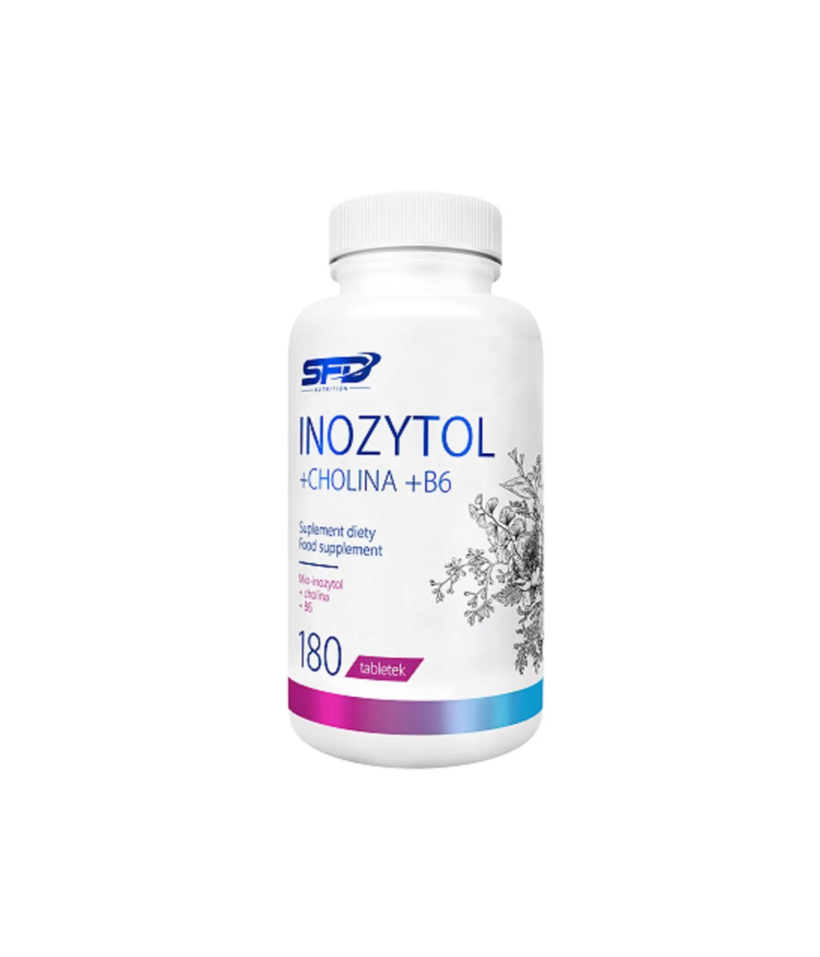 SFD Nutrition Inozytol + koliin + B6 - 180 tabletti – madala kalorsusega toode firmalt SFD Nutrition, osta SportFit Nutrition OÜ | Reg.nr. 14554498-ist
