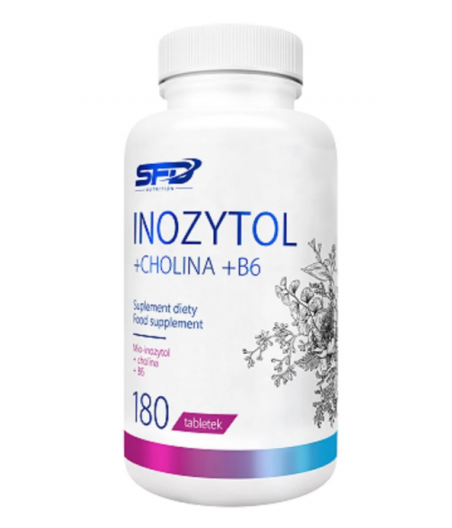 SFD Nutrition Inozytol + koliin + B6 - 180 tabletti