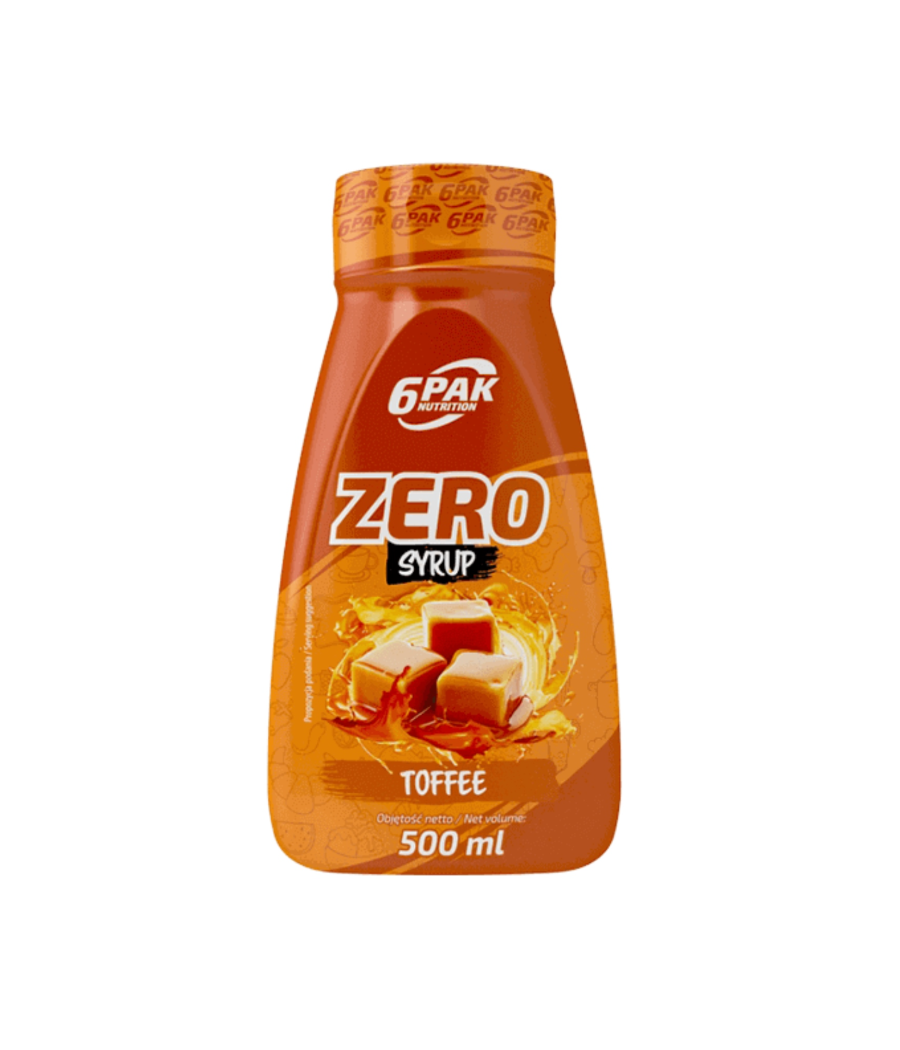 6PAK SYRUP ZERO, toffee - 500ml – low-calorie product from 6PAK Nutrition, buy in SportFit Nutrition OÜ | Reg.nr. 14554498