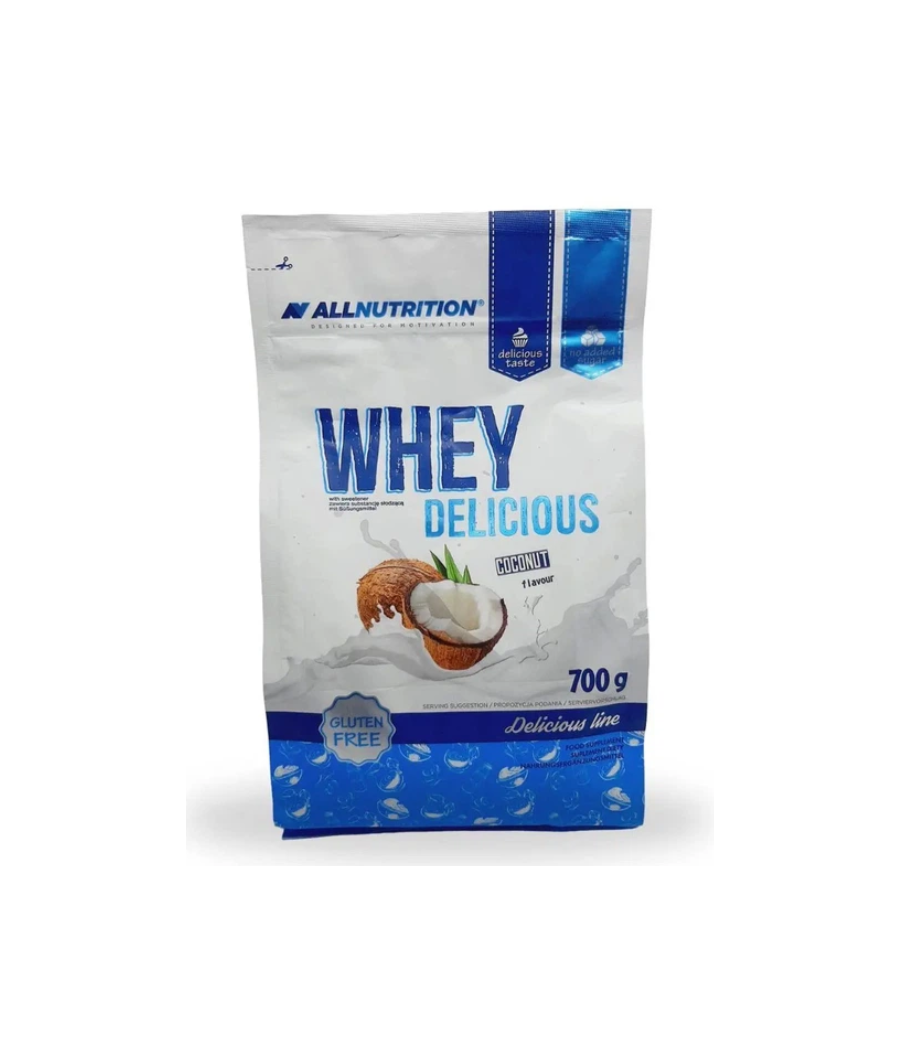 ALLNUTRITION WHEY DELICIOUS, coconut - 700 g – low-calorie product from AllNutrition, buy in SportFit Nutrition OÜ | Reg.nr. 14554498