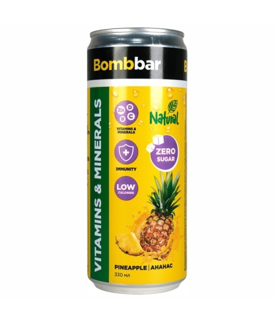 "BOMBBAR" Gaseeritud limonaad ananassimaitseline, 330 ml