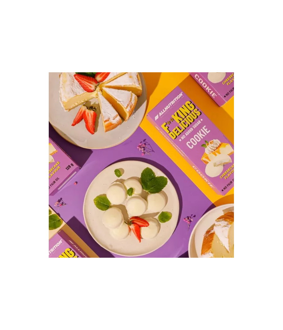 ALLNUTRITION F**KING DELICIOUS COOKIE, чизкейк - 128 г – низкокалорийный продукт от AllNutrition, купить в SportFit Nutrition OÜ | Reg.nr. 14554498
