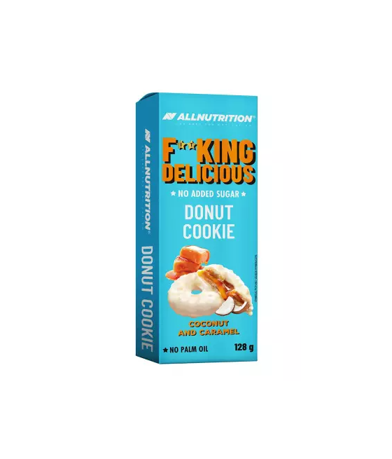 ALLNUTRITION FITKING DELICIOUS Печенье-пончик, кокос-карамель - 128 г