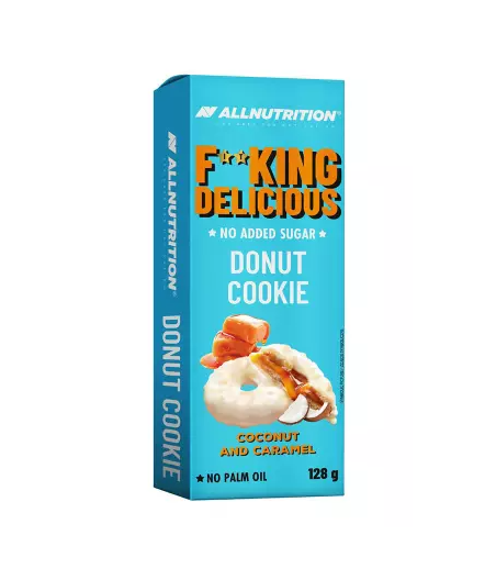 ALLNUTRITION FITKING DELICIOUS Печенье-пончик, кокос-карамель - 128 г