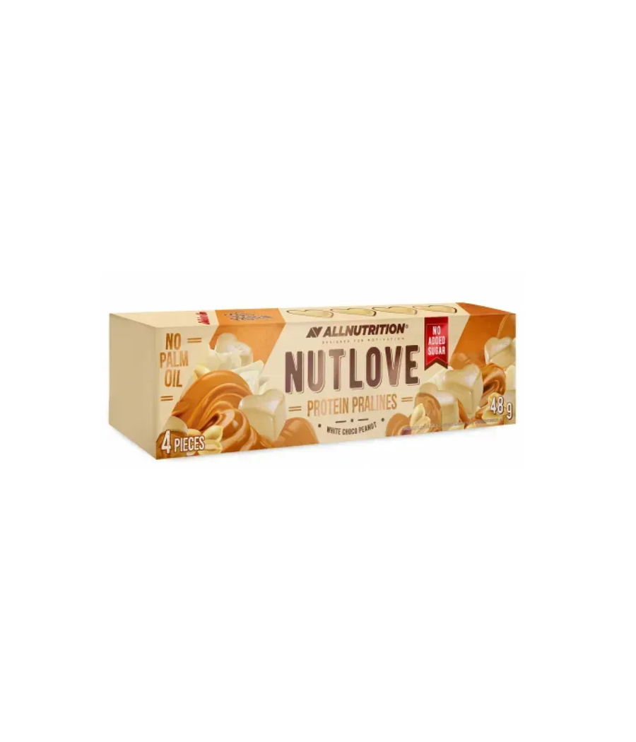 ALLNUTRITION NUTLOVE Протеиновые пралине, белый шоколад с арахисом - 48 г – низкокалорийный продукт от AllNutrition, купить в SportFit Nutrition OÜ | Reg.nr. 14554498