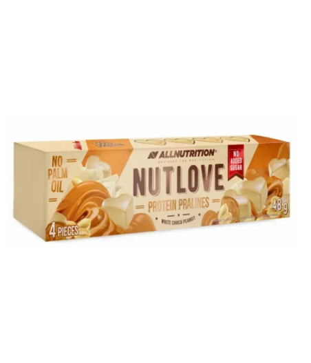 ALLNUTRITION NUTLOVE Протеиновые пралине, белый шоколад с арахисом - 48 г