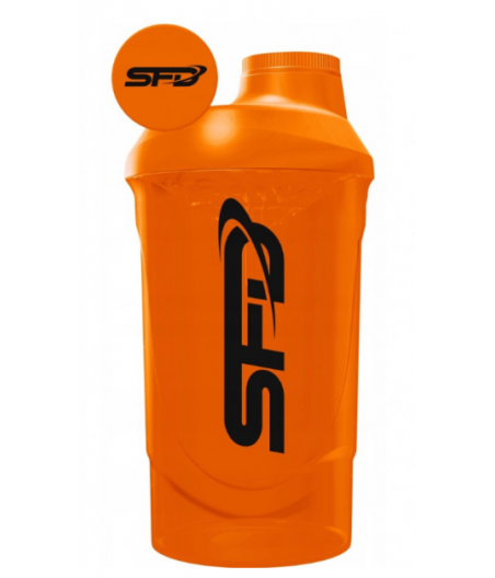 SFD Nutrition SHAKER, oranž - 600ml