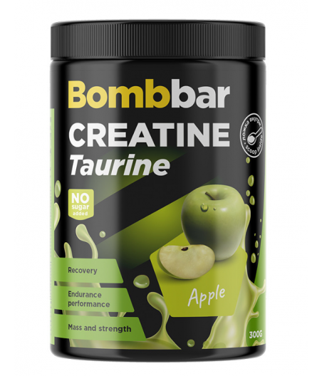 Bombbar Creatine + Taurine, Apple - 300g
