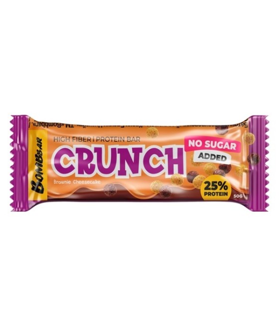 CRUNCH glasuuritud batoon "Crunch Brownie Cheesecake" maitsega "BOMBBAR", (50 g).