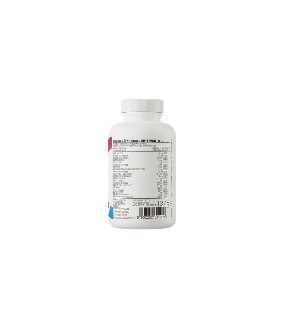 OstroVit 100% VIT&MIN, 90 tablets – low-calorie product from Ostrovit, buy in SportFit Nutrition OÜ | Reg.nr. 14554498