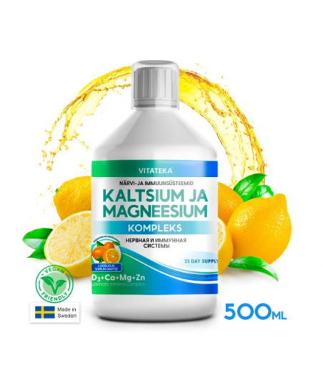 Vitateka KALTSIUM JA MAGNEESIUM, 500ml