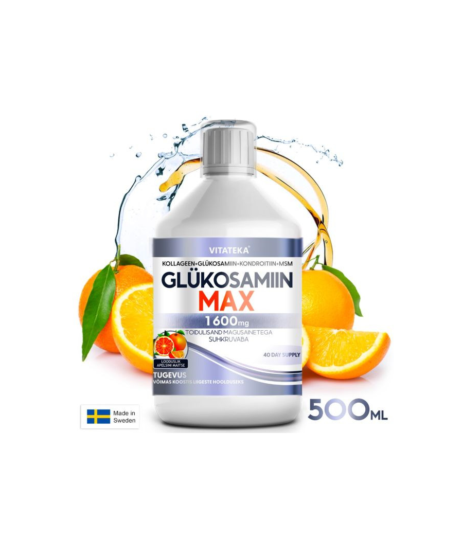 VITATEKA Glucosamine MAX, 500ml – low-calorie product from VITATEKA, buy in SportFit Nutrition OÜ | Reg.nr. 14554498