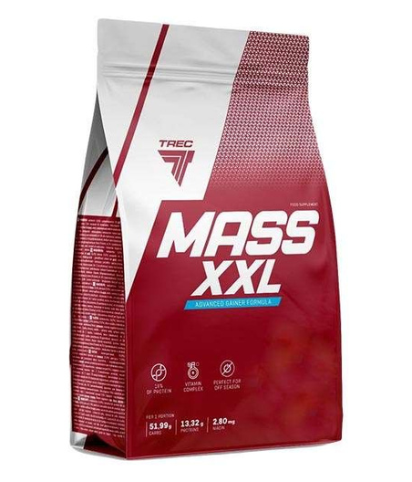 TREC NUTRITION Gainer Mass XXL, strawberry - 3000 g