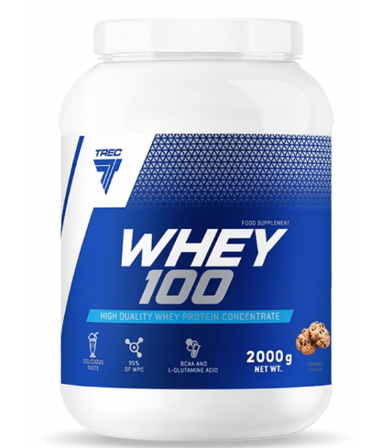 TREC NUTRITION Protein WHEY100, Küpsis - 2000 g