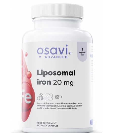 Liposomal Iron, 20 mg — 120 caps