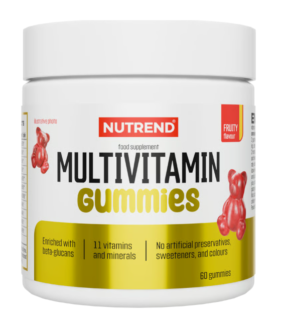 NUTREND Multivitamiini kummikommid, puuviljamaitselised - 60 tk