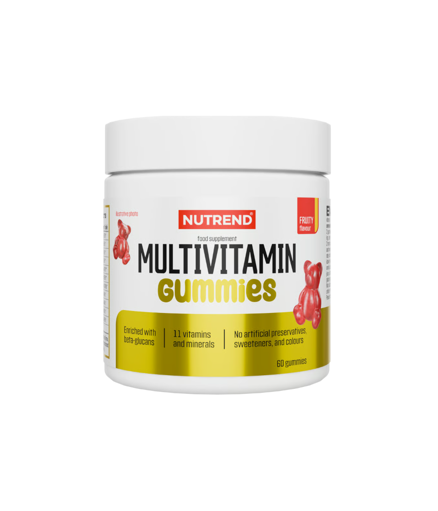 NUTREND Multivitamiini kummikommid, puuviljamaitselised - 60 tk – madala kalorsusega toode firmalt NUTREND, osta SportFit Nutrition OÜ | Reg.nr. 14554498-ist