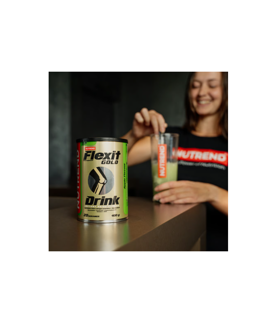 NUTREND Flexit Gold Drink, Apple - 400 g – low-calorie product from NUTREND, buy in SportFit Nutrition OÜ | Reg.nr. 14554498