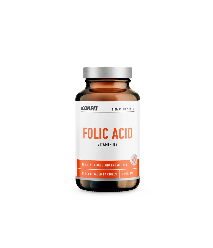 ICONFIT Folic Acid 400μg, 90 capsules – low-calorie product from ICONFIT, buy in SportFit Nutrition OÜ | Reg.nr. 14554498