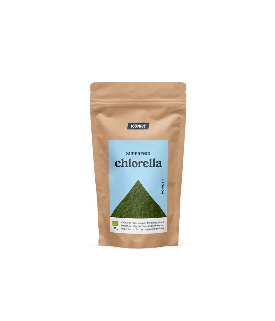 ICONFIT Superfoods Organic Chlorella Powder, 125g – low-calorie product from ICONFIT, buy in SportFit Nutrition OÜ | Reg.nr. 14554498