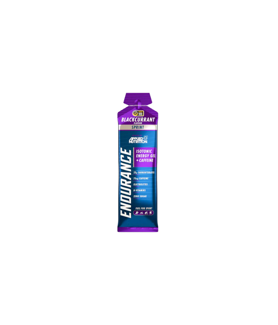 Endurance Sprint Isotonic Energy Gel + Caffeine, Blackcurrant - 60g – low-calorie product from Applied Nutrition, buy in SportFit Nutrition OÜ | Reg.nr. 14554498