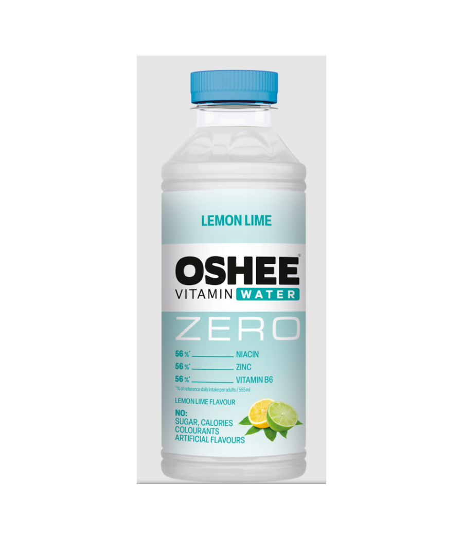 Vitamiinivesi ZERO, sidruni-laimi maitsega - 555 ml – madala kalorsusega toode firmalt OSHEE, osta SportFit Nutrition OÜ | Reg.nr. 14554498-ist