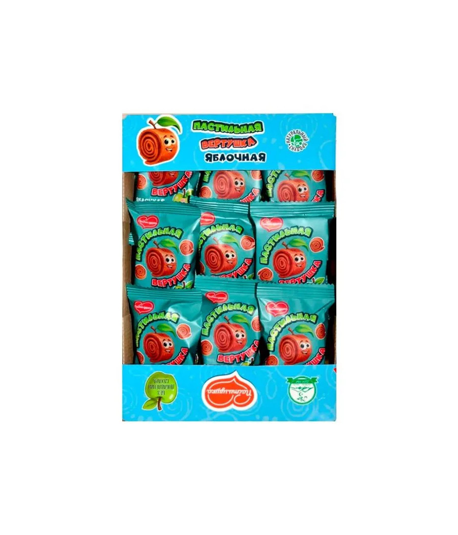 Natural Apple Pastille (Pastille Roll), 600 g – low-calorie product from Pastiluska, buy in