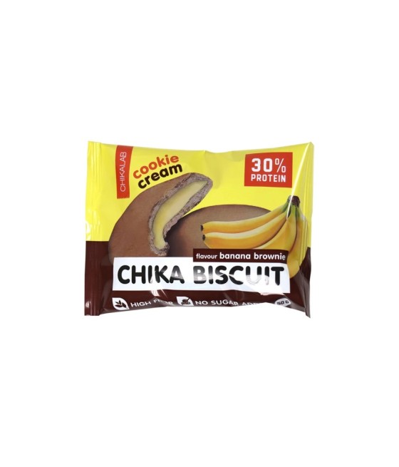 CHIKA BISKUIT Chikalab Протеиновое печенье  банан 50 г