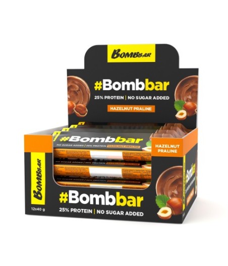 "BOMBBAR" Proteiinibatoon šokolaadiga sarapuupähkli pralinee 40 g.