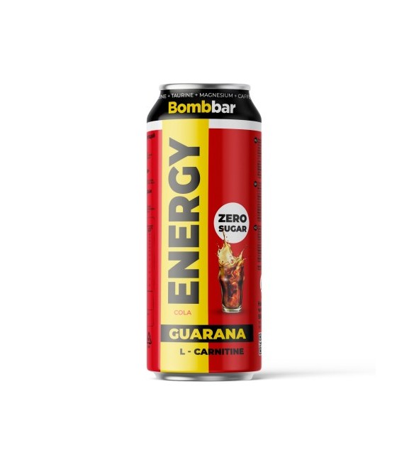 Energy Drink with Guarana L-Carnitine "Cola", 500 ml - BOMBBAR