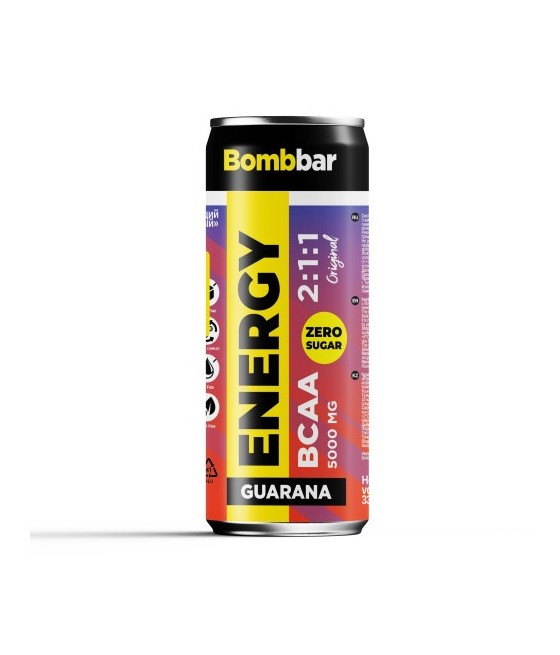 "BOMBBAR" Jook BCAA-ga, spordijoogi vitamiinirikas, 330 ml