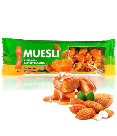 CHIKALAB Muesli Bar "Almond with Salted Caramel", 40 g