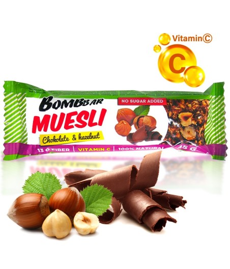 Protein muesli bar, chocolate-forest nut 45 g