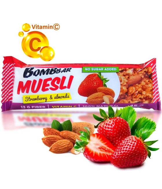 Strawberry-flavored Protein Muesli Bar 45 g