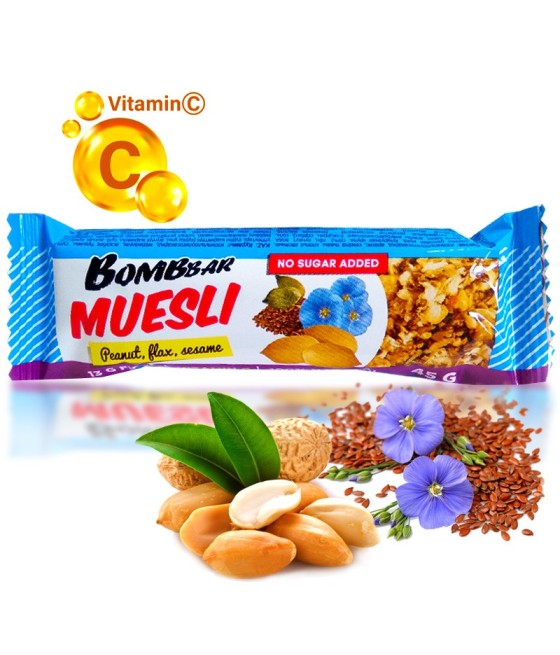 Protein bar with muesli and peanuts 45 g
