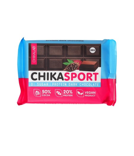 CHIKASPORT CHIKALAB Шоколад темный протеиновый 100г