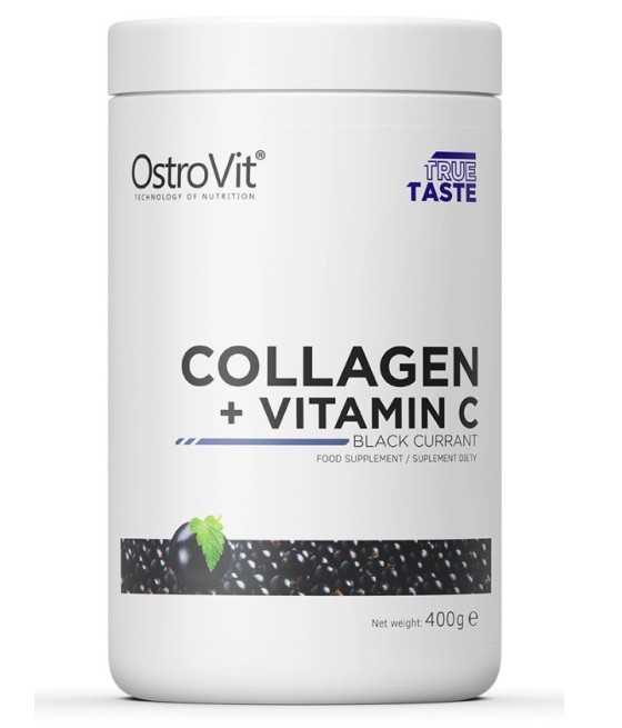 OstroVit Коллаген + Витамин С 400 г (говяжий коллаген) черная смородина
