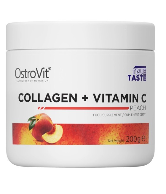 OstroVit Коллаген + Витамин С 200 г (говяжий коллаген) персиковый