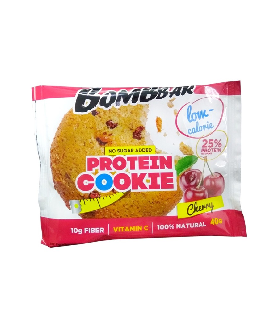 PROTEIN COOKIE Bombbar Протеиновое печенье  низкокалорийное, вишня, 40 г – низкокалорийный продукт от Bombbar, купить в Bombbar