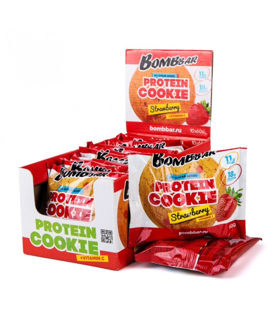 “Protein Cookie” Maasika küpsised – low-calorie product from Bombbar, buy in Bombbar