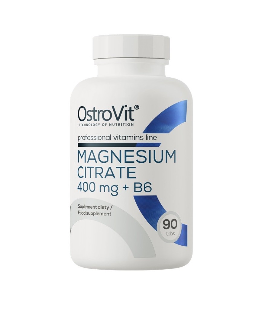 OstroVit Magnesium Citrate 400 mg + B6 90 tablets – low-calorie product from Ostrovit, buy in Bombbar