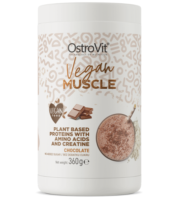 OstroVit Vegan Muscle 360 g Flavor: chocolate