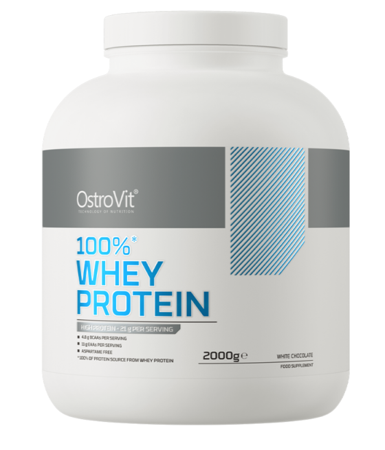 OstroVit 100% Whey Protein 2000 g valge šokolaad