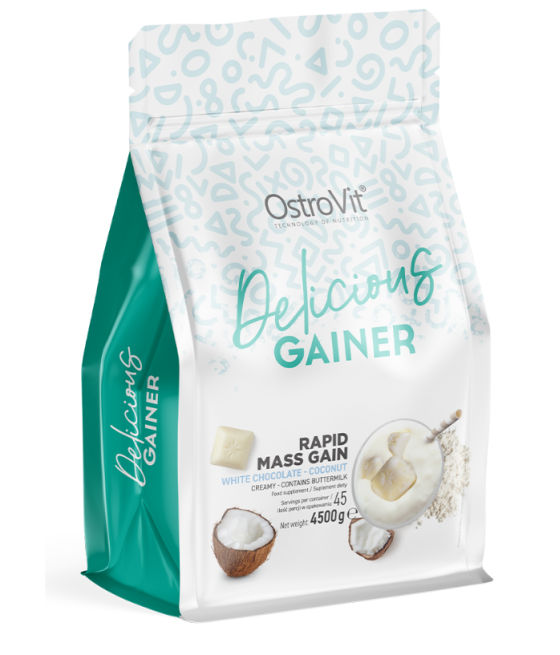 OstroVit Delicious Gainer 4500 g white chocolate with coconut