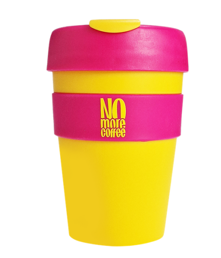 OstroVit Кружка No More Coffee 340 мл yellow-pink