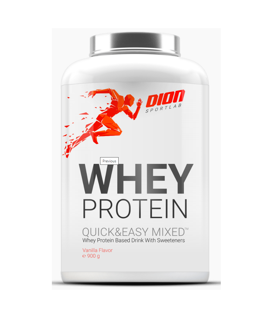 WHEY PROTEIN Quick & Easy Mixed Vadakuvalgu jook magusainetega (Vanill) "Dion", 900 g – madala kalorsusega toode firmalt DION Sportlab, osta Bombbar-ist