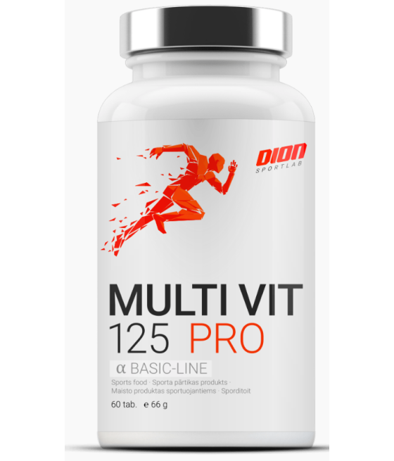 MULTI-VIT 125 PRO Multivitamiini ja mineraalainete kompleks 60 tab