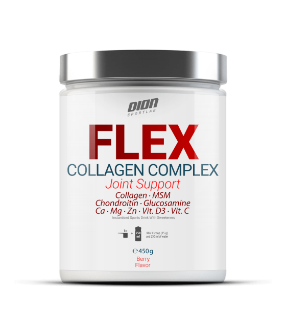 Liigeste ja sidemete kompleks "Flex Collagen" Metsamarjad 450gr - Dion