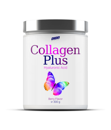 Hüdrolüüsitud Kollageen hüaluroonhappega "Collagen Plus" marjamaitseline 300 g - Dion
